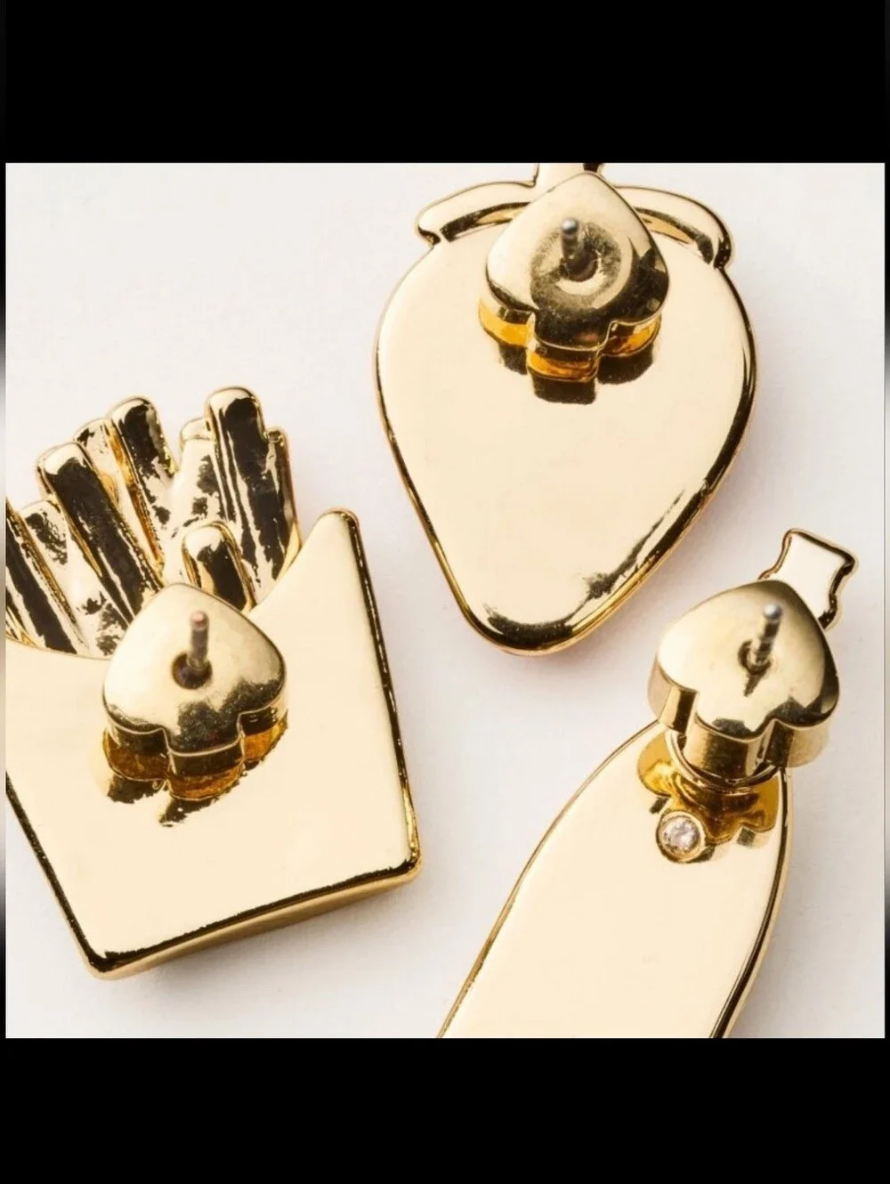 KATE SPADE x TARGET  strawberry, fries & champagne trio Earring Set